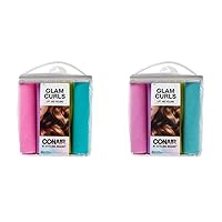 Conair Foam Hair Rollers for Big Loop Curls, Hair Rollers, Hair Curlers in Assorted Sizes, 8 Count (Pack of 2)