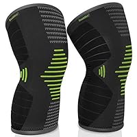 Scuddles Green Knee Sleeve - Best Knee Brace for Meniscus Tear, Arthritis, Quick Recovery etc. – Knee Support for Running, Crossfit, Basketball and Other Sports