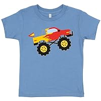 Monster Truck Toddler T-Shirt - Red Truck Tee Shirt - Graphic T-Shirt