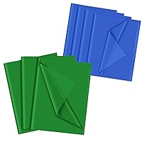 NEBURORA 60 Sheets Green Tissue Paper Bundles 120 Sheets Blue Tissue Paper for Gift Wrap Art Crafts DIY Birthday Father's Day Thanksgiving Christmas Halloween Wedding Decor