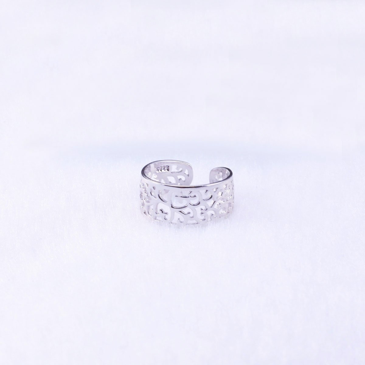 VIKI LYNN Toe Rings for Women Sterling Silver Adjustable Open Rings Tail Ring