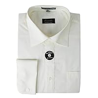 New Mens French Cuff Spread Collar Dress Shirt Cotton Blend