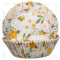 Rosalie Yellow Cupcake Cases x60 by Yolli