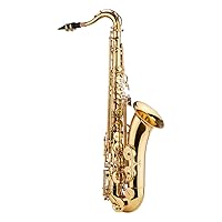  Eastar Tenor Saxophone Student Tenor Saxophone Bb Tenor Sax B  Flat Gold Lacquer Beginner Saxophone With Cleaning Cloth,Carrying  Case,Mouthpiece,Neck Strap, Reeds, Full Kit, TS-Ⅱ : Musical Instruments