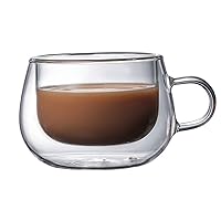 Mug Double Wall Glass Coffee Mug Heat Resistant High Borosilicate Glass Cup For Wine And Beer Bar Drinkware Lover Gift Creative