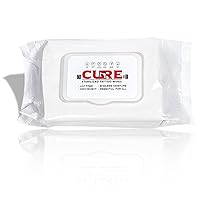 Cure Wipes Tattoo Wipes For During Tattooing | Green Soap For Tattooing | Essential Solution To Heal Tattoos, PMU, Microblading & Piercings | No Alcohol and Fragrance | Tattoo Cleaning Supplies | (100 Count, 1 Pack)