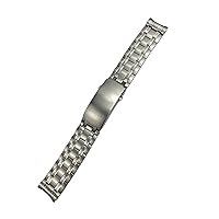 SCRUBY 20mm Stainless Steel Watch Clasp Silver Deployment Buckle For Omega New Seamaster 300 For Men Bracelets