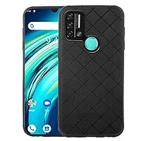ELISORLI Compatible with UMIDIGI A9 case Rugged Thin Slim Cell Accessories Anti-Slip Fit Rubber TPU Mobile Phone Protection Full Body Silicone Soft Grip Shockproof Cover for UMIGIDI 9A Women Men Black
