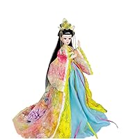 30 cm Ancient Costume Doll Chinese Hanfu Dress Vinyl Dolls Oriental Queen Fairy Figure Delicate Makeup BJD 20 Joint Dolls Kids Gift Model Toy