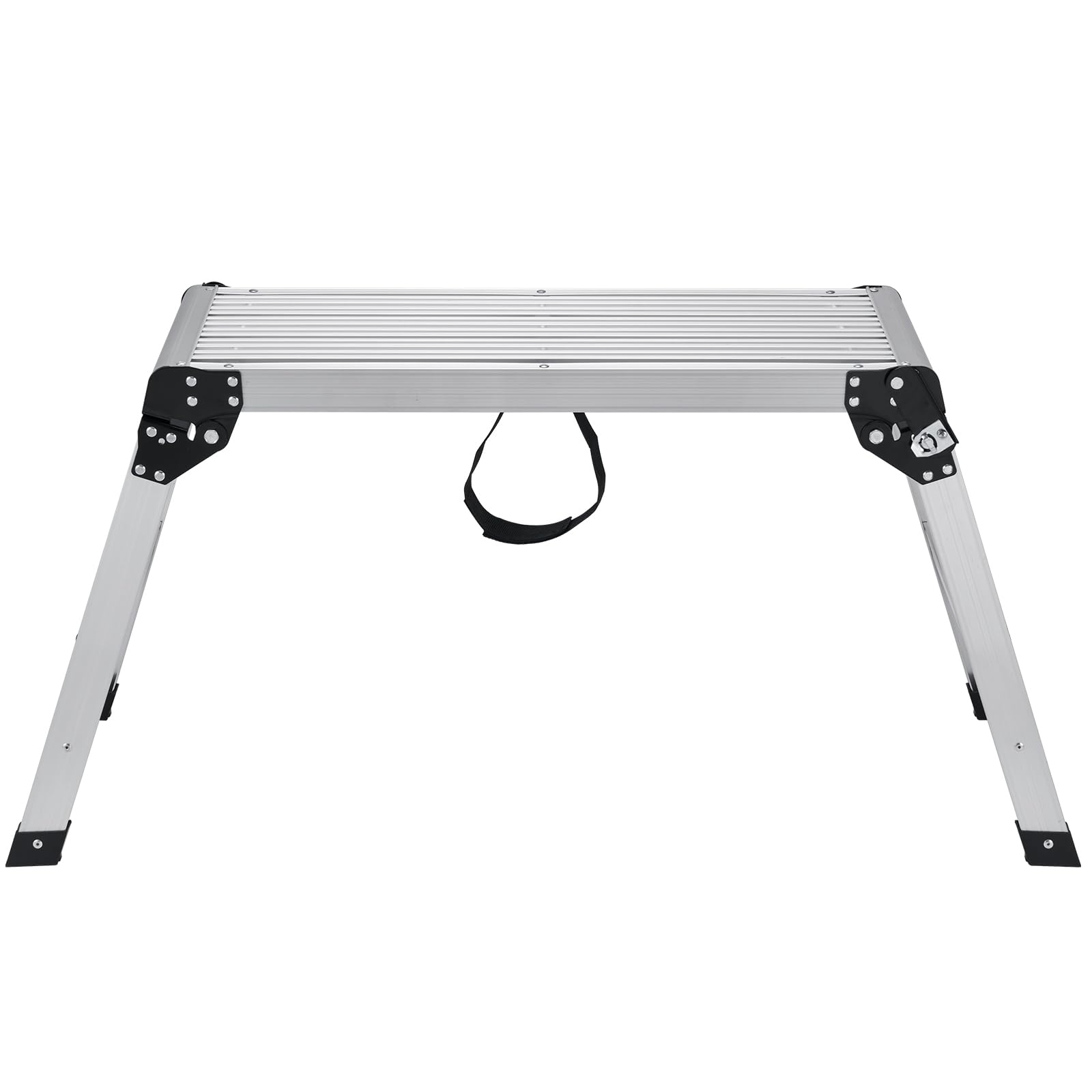 VEVOR Folding Work Platform, 30x12x20 Inch Aluminum Drywall Stool Ladder, 330 lbs Load Capacity Heavy Duty Work Bench w/Non-Slip Feet, Ideal for Washing Vehicles, Cleaning, Painting, Decorating