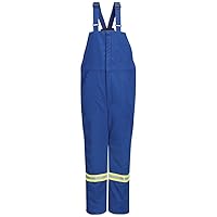Bulwark Deluxe Insulated Bib Overall with Reflective Trim M Royal Blue