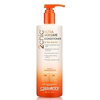 GIOVANNI 2chic Ultra-Volume Conditioner - Daily Volumizing Formula with Papaya & Tangerine Butter, Promotes Weightless Control for Fine Limp Thin Hair, No Parabens, Color Safe - 24 oz