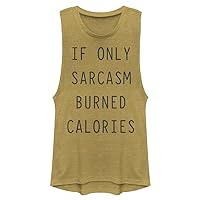 Fifth Sun Chin Up Sarcasm Workout Women's Muscle Tank