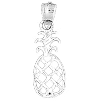 Pineapple Pendant | Sterling Silver 925 Pineapple Pendant - 23 mm