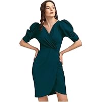 Women's Polyster Blend One Piece Dress for Party and Function