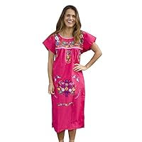 Hand Embroidered Authentic Mexican Peasant Dress