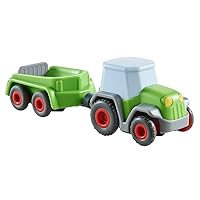 HABA Kullerbü 305562 Tractor with Trailer, Marble Track Accessories from 2 Years