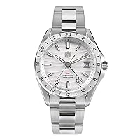 San Martin Men GMT Watch 39mm Luxury Automatic Mechanical Wristwatch 10ATM BGW-9 Luminous Sapphire NH34 Steel Bezel