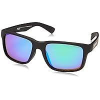 Peppers Beachcomber Sunglasses, Rubberized Matte Black, 55 mm US