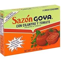 Goya Sazon With Cilantro and Tomato, 1.41 oz Sazon con Cilantro y Tomate (4 packs)
