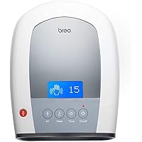 Breo iPalm520 Pro Electric Acupressure Palm Hand & Finger Massager with Heat, Compression, LCD Display for Gift, Fingers, Palm, Strain Relief