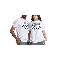 ARENA Unisex Adults Icons Cotton T-Shirt Short Sleeve Loose Fit Athletic Gym Workout Top Men’s and Women’s Active Tee