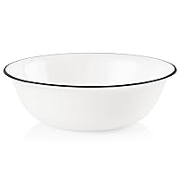 Corelle Vitrelle 4-Pieces 18-Oz Soup/Cereal Bowls, Chip & Crack Resistant Glass Dinnerware Set Bowls, Paloma