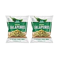 Fresh Gourmet Crispy Lightly Salted Jalapenos Crunchy Snack and Salad Topper 16 Ounce (Pack of 2)