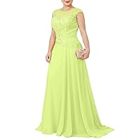 A-Line Mother of The Bride Dress Wedding Guest Dresses Plus Size Chiffon 2023 LY005