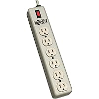 Tripp Lite 6 Outlet Waber Industrial Power Strip, 15ft Cord with 5-15P Plug (6SPDX-15)