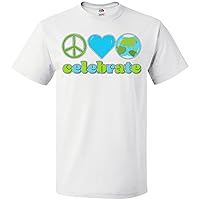 inktastic Celebrate Earth Day Peace Love Earth T-Shirt
