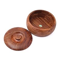 wooden spiral design casserole with lid chapati box/roti box/gift box kitchen