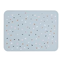 Simple Modern Silicone Placemat for Baby, Toddlers, Kids | Non-Slip Baby Eating Table Food Mat for Restaurants and Dining Table | Piper Collection | Gray Triangles