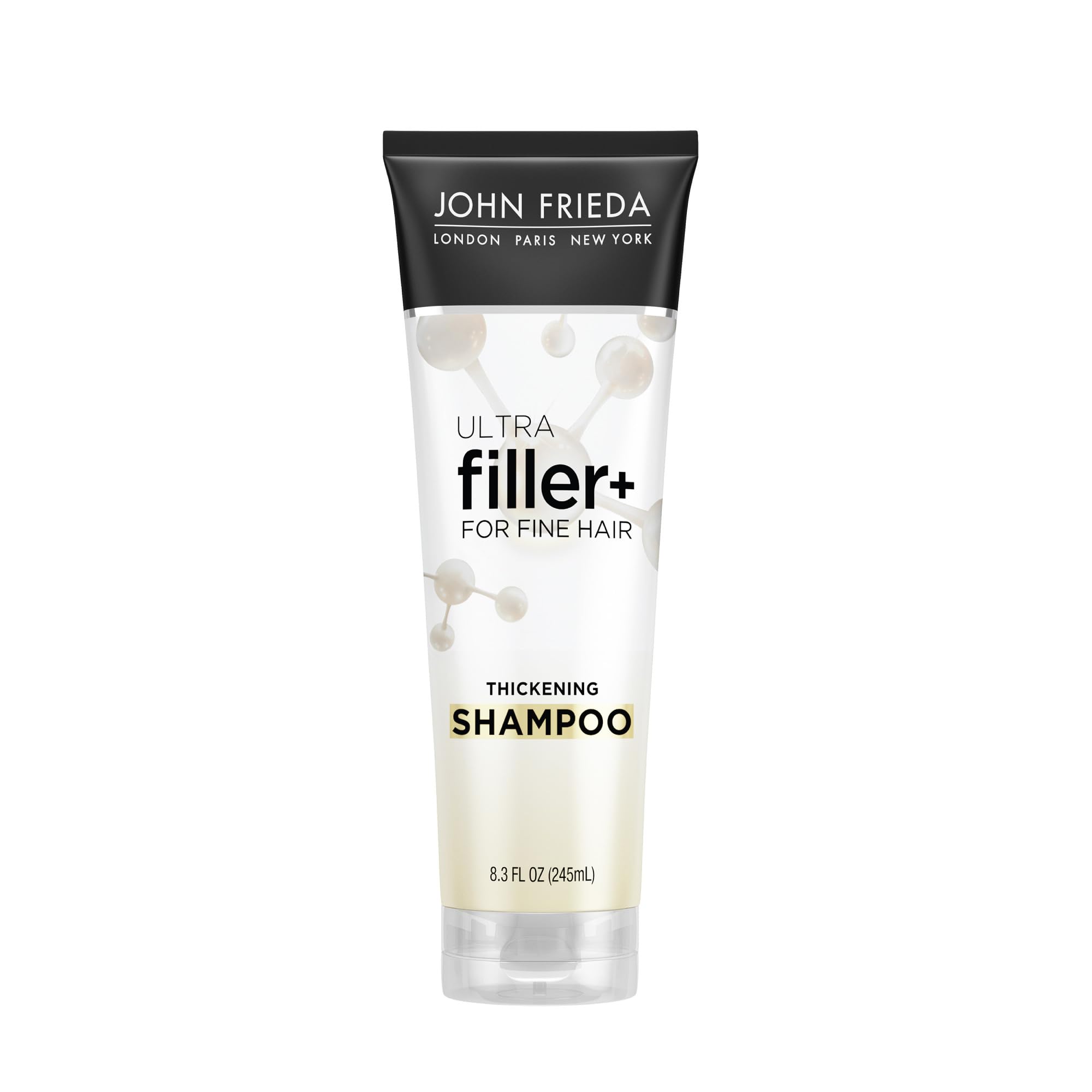 John Frieda ULTRAfiller+ Thickening Shampoo for Fine Hair, Volumizing Shampoo, Biotin and Hyaluronic Acid Hair Thickening Shampoo for Women and Men, 8.3 Oz