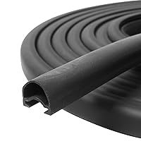 RV Slide Out Seal 1 * 15/16 Inch * 35' D-Seal Wiper Weather Stripping 018-312-EKD Replacement for RV Camper Slideout System Black Rubber