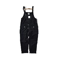 Men's Corduroy Multi Pockets Bib Overalls Loose Streetwear Jumpsuits Working Clothing Coveralls