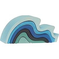 Grimm's Puzzle Water Waves Blue, 1 EA