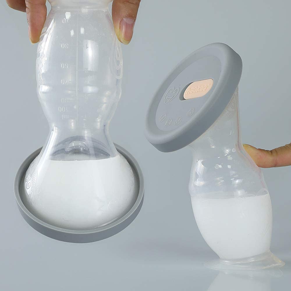 Haakaa Gen 2 Silicone Breast Pump with Suction Base and Leak-Proof Silicone Cap, 4 oz/100 ml, BPA PVC and Phthalate Free