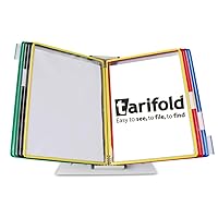 Tarifold® Desktop Reference and Display System, 10 Double-Sided Pockets, Letter-Size, Assorted Pockets (D291)