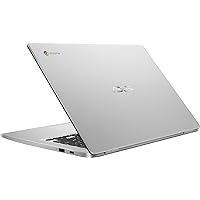 ASUS C523NA Chromebook 15.6'' HD Laptop, Intel Celeron N3350 Processor, 4GB RAM, 64GB eMMC Flash Memory, Intel HD Graphics, HD Webcam, Stereo Speakers, Chrome OS, Silver, (renewed)