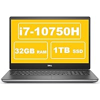 Dell 2021 Precision 7000 7750 17.3-inch FHD 1080p Mobile Workstation Business Laptop (Intel 6-Core i7-10750H, 32GB DDR4, 1TB SS Wi-Fi 6, Thunderbolt 3, RJ-45, Windows 10 Pro (Renewed)