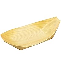 Yamako 23928 Boat Plates with Wooden Canisters, 7 Size (100 Pieces)