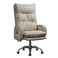 Home Office Desk Chairs Chair Computer Sofa Chair Can Lie Leisure Desk Chairs with Wheels, Gaming Chairs for Adults, Office Chair Lift Desk Chair for Living Room Bedroom/Beige