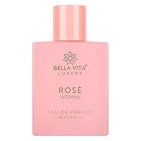 Bella Vita Luxury Rose Woman Eau De Parfum Perfume for Women with Black Currant, Vanilla, Jasmine|Floral & Sweet EDP Long Lasting Fragrance Scent 100 ML
