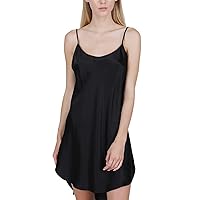 Women's Luxury Silk Sleepwear 100% Silk Round Neck Shirttail Slip Chemise Babydoll Nightgown