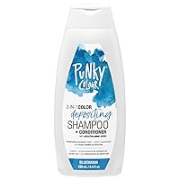 Bluemania 3-in-1 Color Depositing Shampoo & Conditioner with Shea Butter and Pro Vitamin B that helps Nourish and Strengthen Hair, 8.5 oz