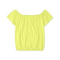 The Children's Place Girls Off Shoulder Button Front Top