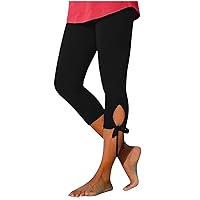 Capri Leggings for Women 2024 High Waisted Cutout Yoga Capris Lightweight Cozy Casual Workout
