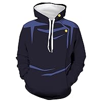 Anime Satoru 3D Novelty Hooded Pullover Yuji Sweatshirt Anime Hoodie Cosplay Costume