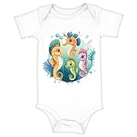 Sea Animal Baby Jersey Onesie - Kawaii Baby Onesie - Cool Baby One-Piece